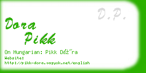 dora pikk business card